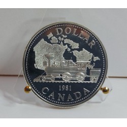 CANADA 1 DOLLARO 1981 SILVER COIN 